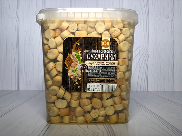 Сухарики с холодцом и хреном в Орске
