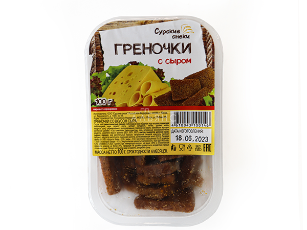 Сурские гренки со вкусом Сыра (100 гр) в Орске