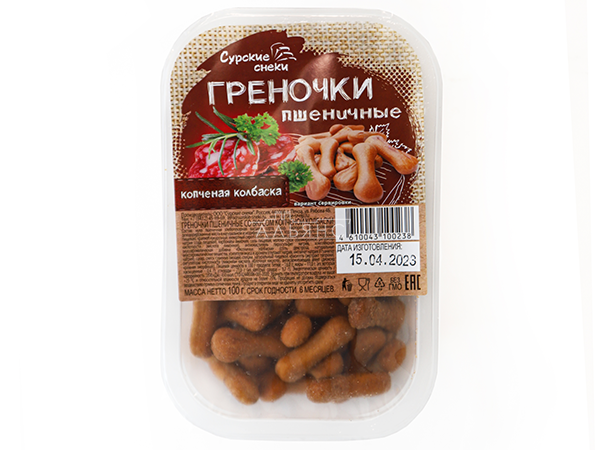Сурские (ПШЕНИЧНЫЕ) Копченая колбаска (100 гр) в Орске