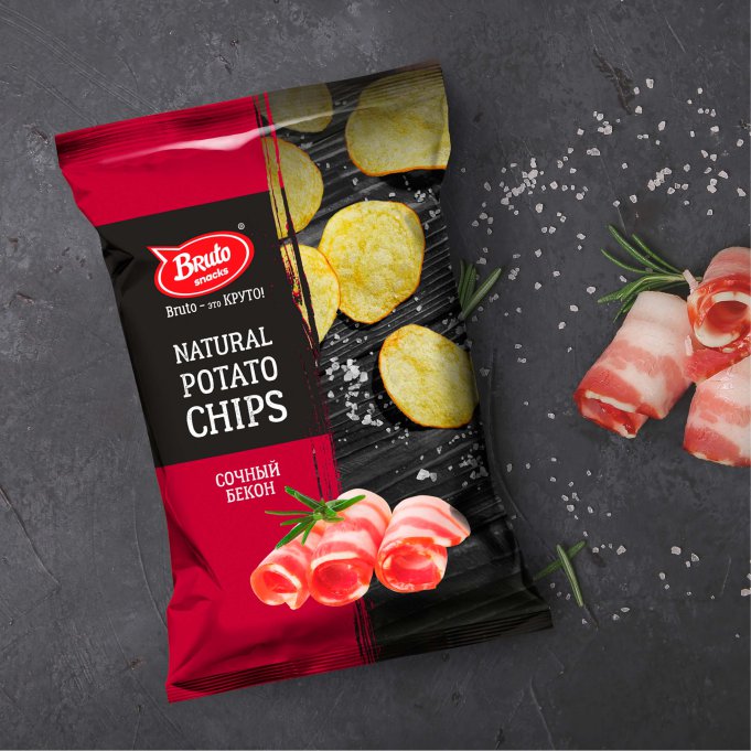 Картофель «Бруто» со вкусом бекона 130 гр. в Орске